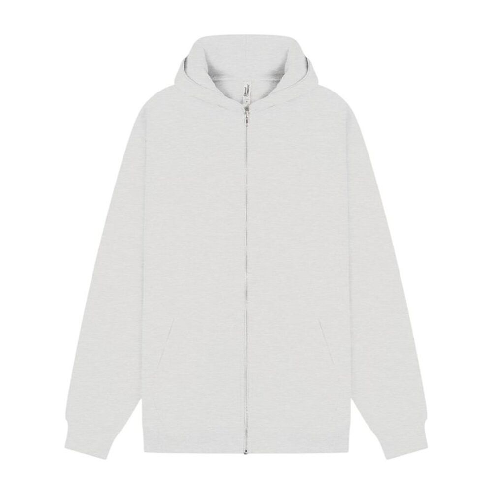 Casual Classics Unisex Adult Core Combed Cotton Hoodie / Ash Grey